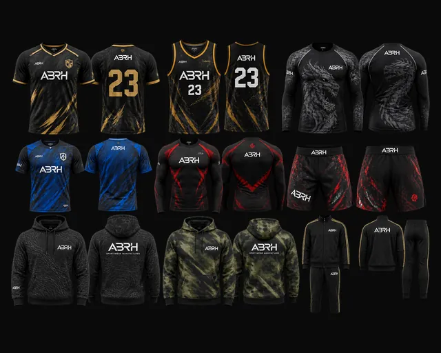 Custom Graphic Sportswear manufactured by AZLABIN