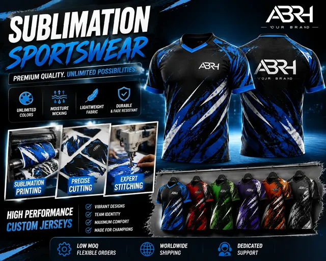 Sublimated Jerseys manufactured by AZLABIN
